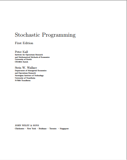 Stochastic Programming | تصمیم سازان مدیران پارس